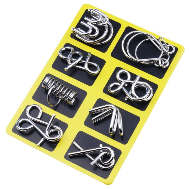 8 Pieces Metal Puzzle Set Clas - огляд і ціна Party Games Board Game