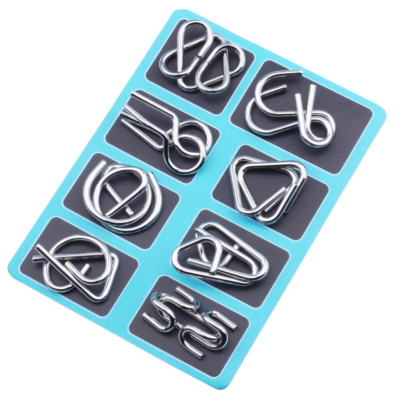 8 Pieces Metal Puzzle Set Clas - огляд і ціна Party Games Board Game