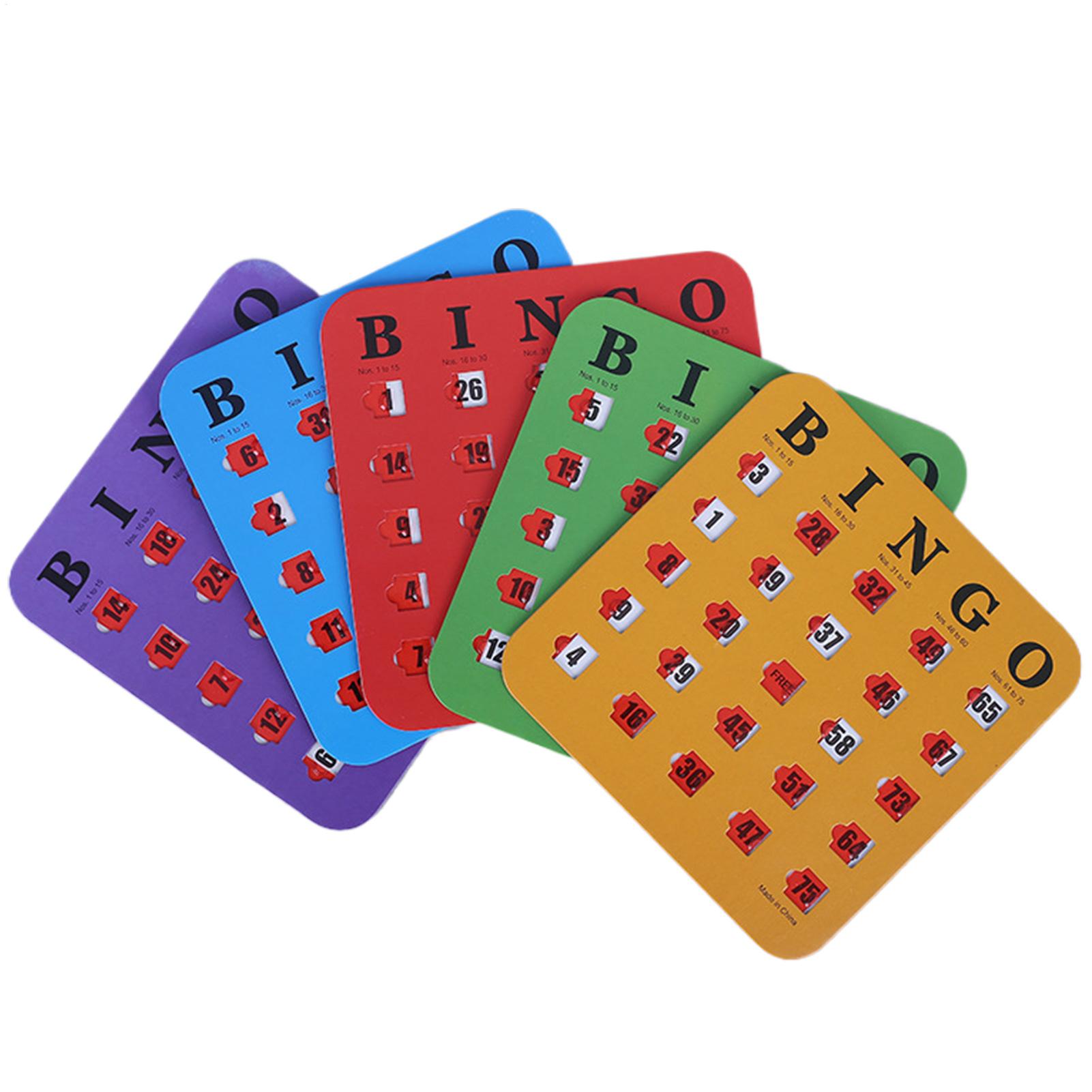 5pcs Sliding Bingo Game Cards  - огляд і ціна Party Games Board Game