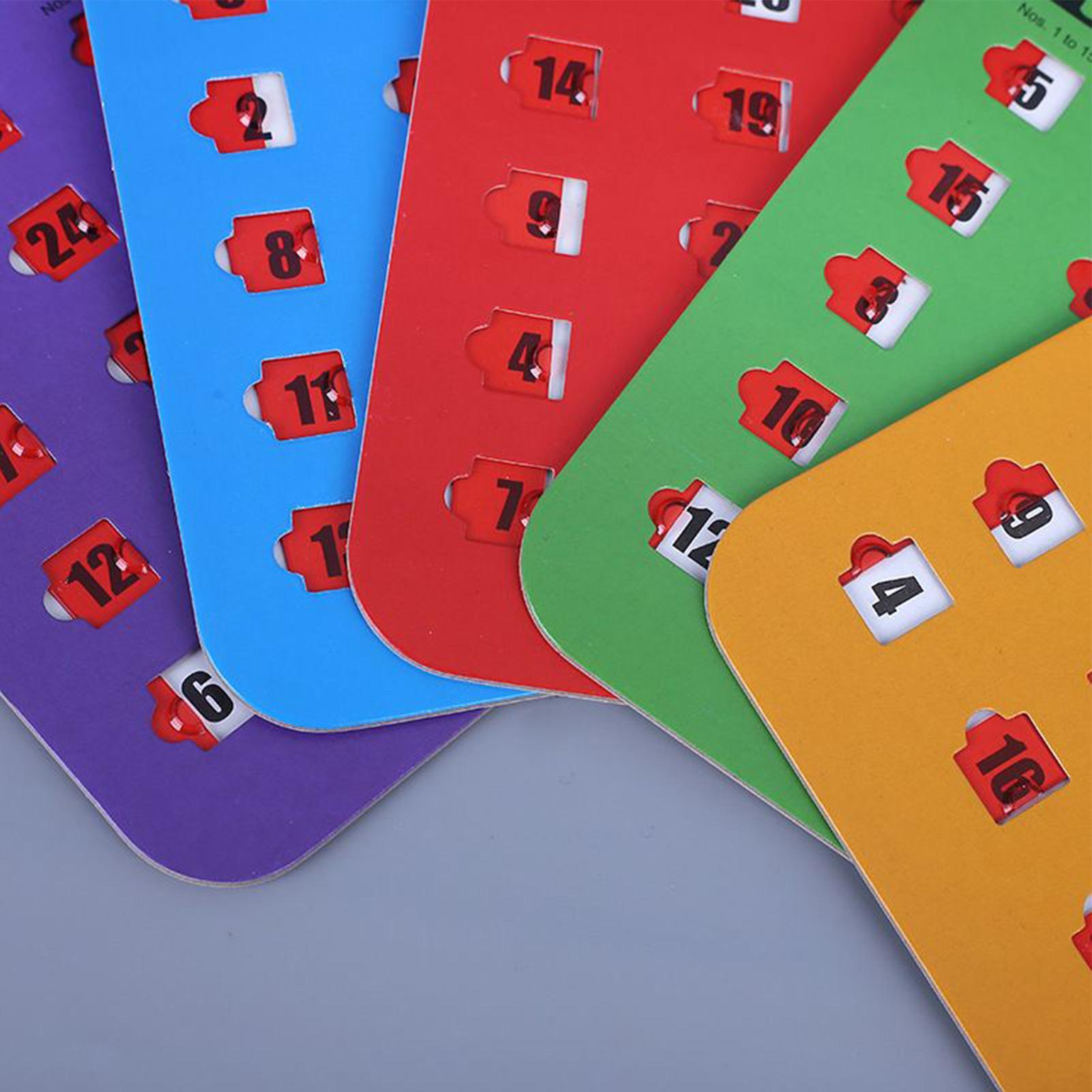 5pcs Sliding Bingo Game Cards  - огляд і ціна Party Games Board Game