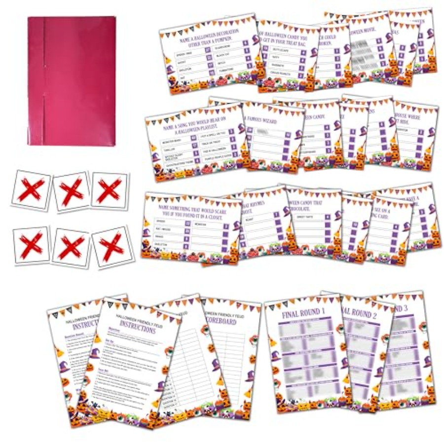 Halloween Friendly Feud Game,  - огляд і ціна Party Games For Adults Large Group