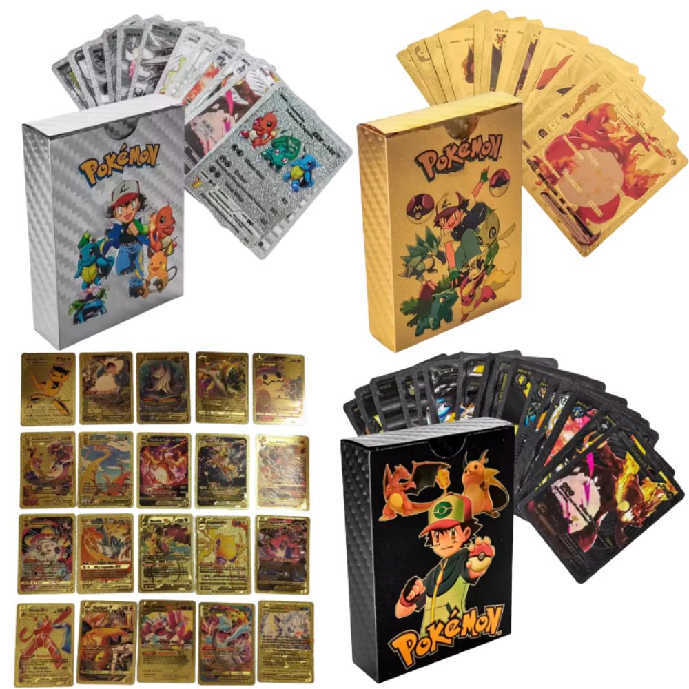 New 55PCS Pokémon Cards Vmax G - огляд і ціна Party Games Board Game