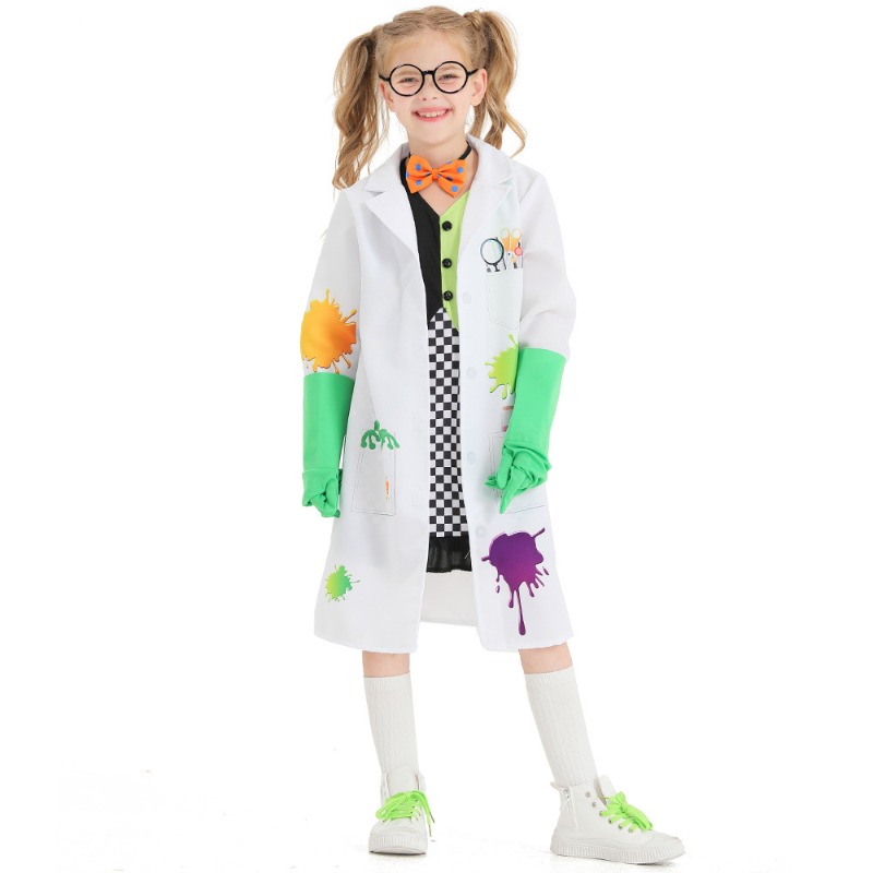 Kids Mad Scientist Costume Gir - огляд і ціна Party Games Lab