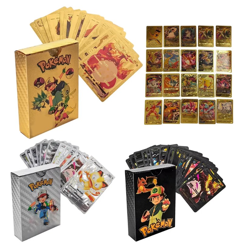 55PCS Pokemon Cards Vmax GX Go - огляд і ціна Party Games Board Game